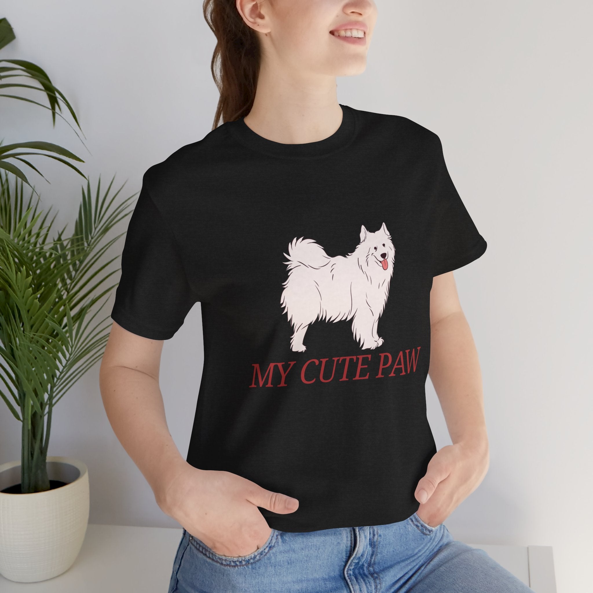 My Cute Paw Samoyed T‑Shirt — Cute Dog Graphic Tee for Pet Lovers