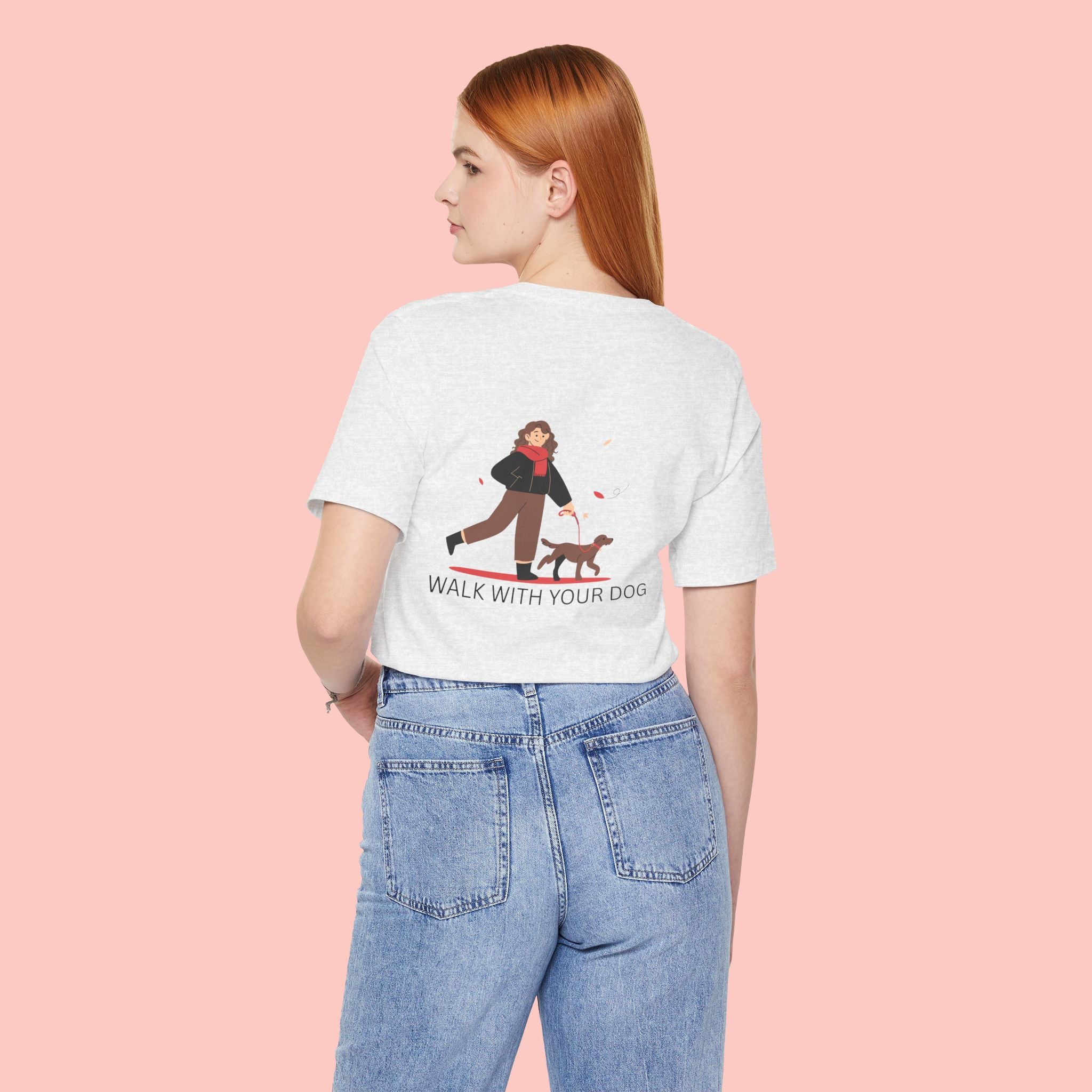 Walk With Your Dog T‑Shirt — Cute Dog Walking Graphic Tee