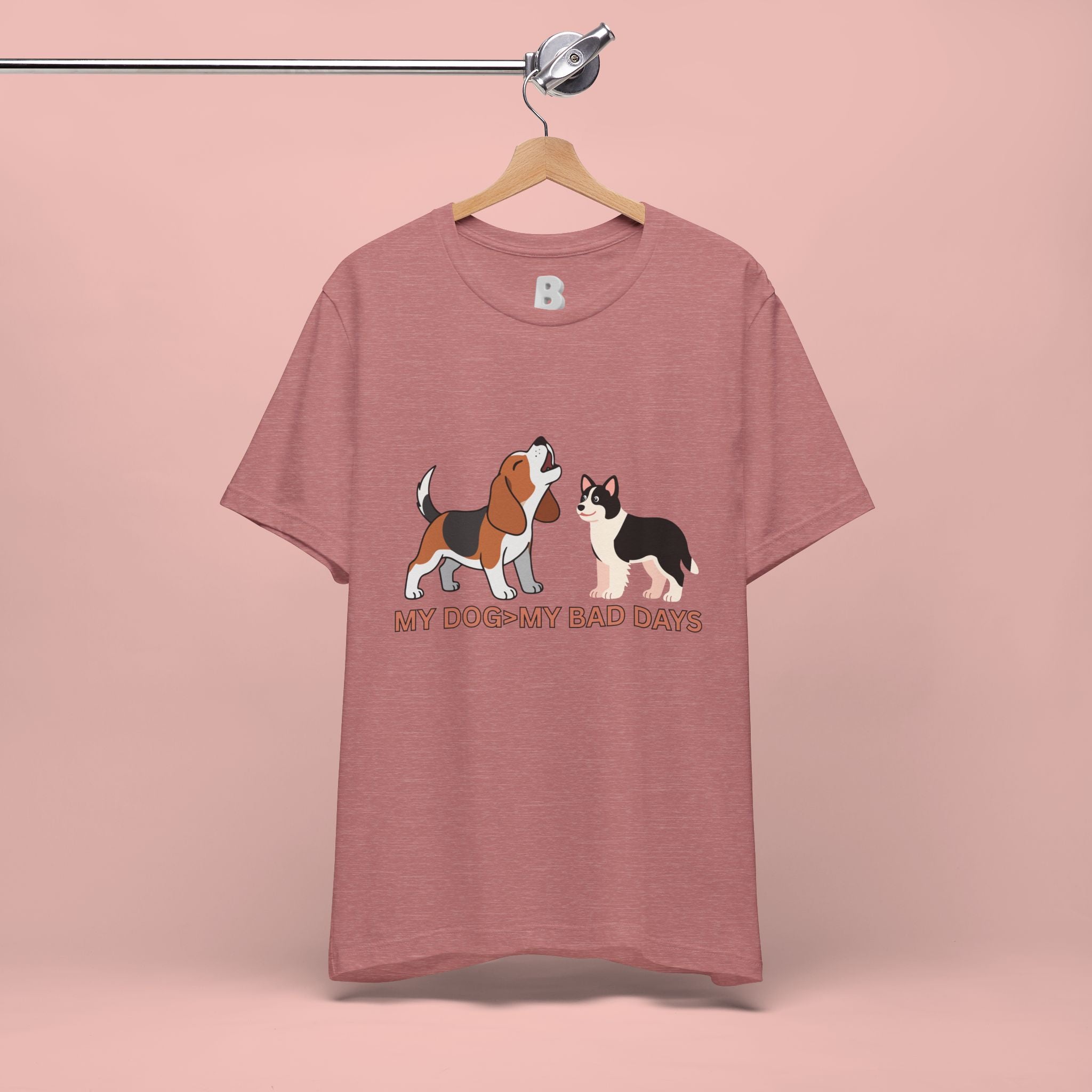 My Dog > My Bad Days T‑Shirt — Cute Beagle & Corgi Graphic Tee for Dog Lovers