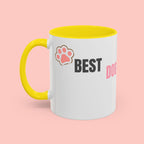 Dog Mom Coffee Mug — Best Dog Mom Ever Accent Ceramic Mug (11oz & 15oz)