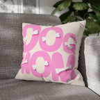 Spun Polyester Square Pillowcase