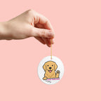 Dog Ornament — 'Love Your Dog Everyday' Ceramic Pet Memorial Decoration
