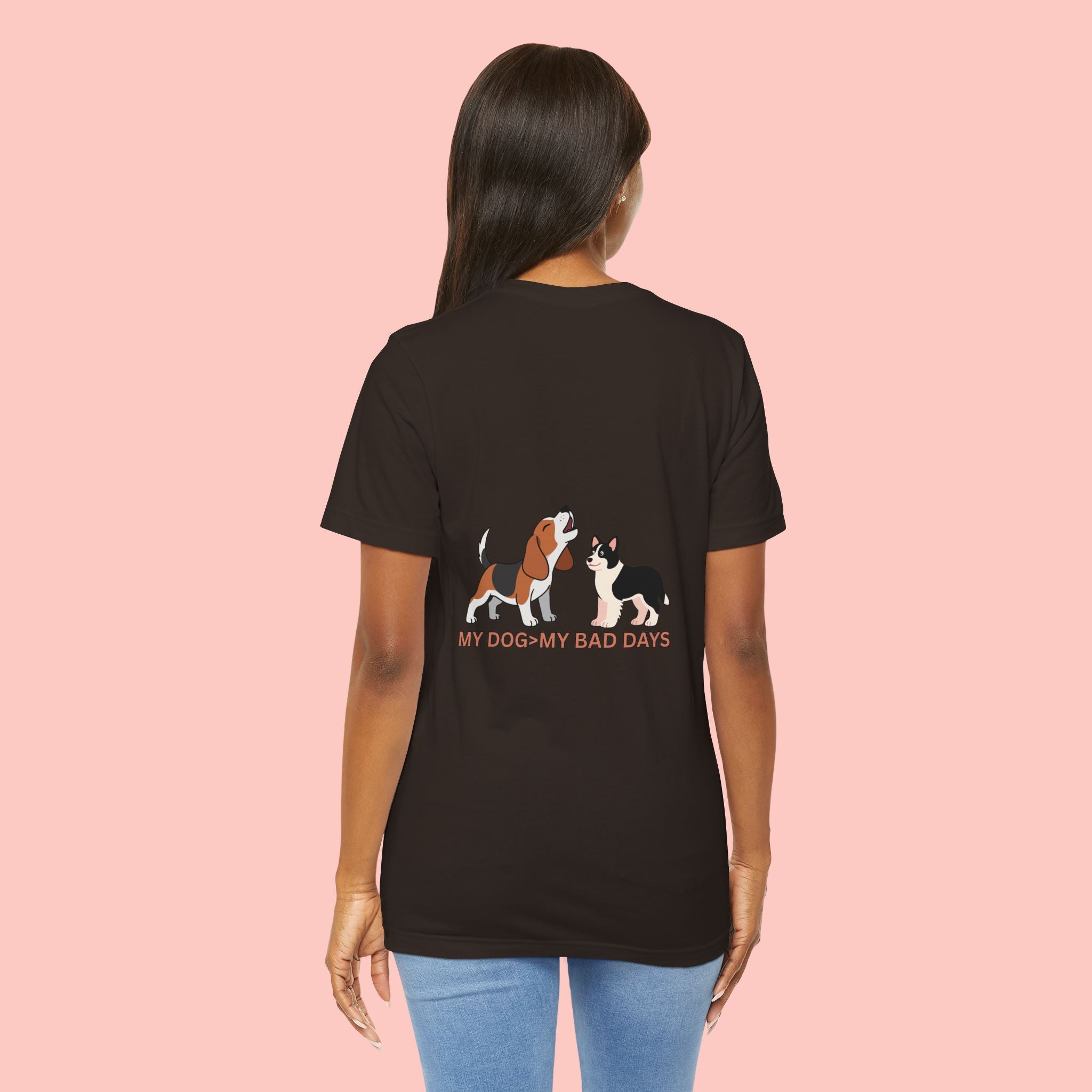 My Dog, My Bad Days T-Shirt — Cute Beagle & Husky Rescue Tee for Dog Lovers