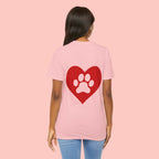Pet Lover Heart Paw T-Shirt