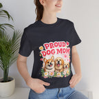 Proud Dog Mom T-Shirt — Cute Corgi & Golden Retriever Floral Tee for Pet Lovers