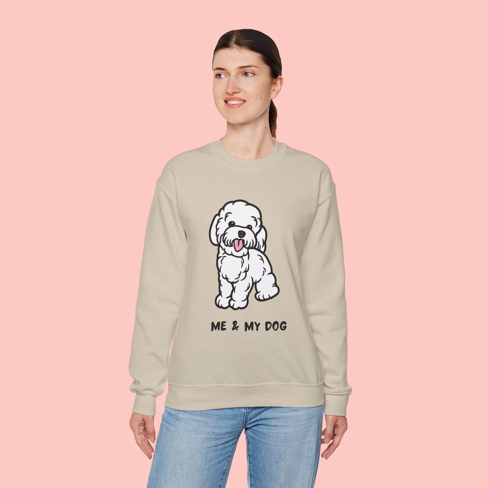 Me & My Dog Cute Doodle Crewneck Sweatshirt