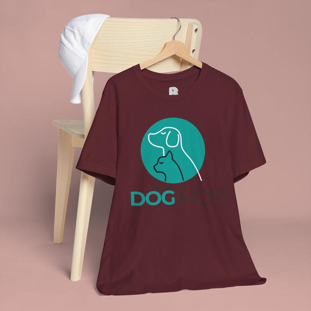 Dog Mom T-Shirt – "Proud to Be Dog Mom" Graphic Tee