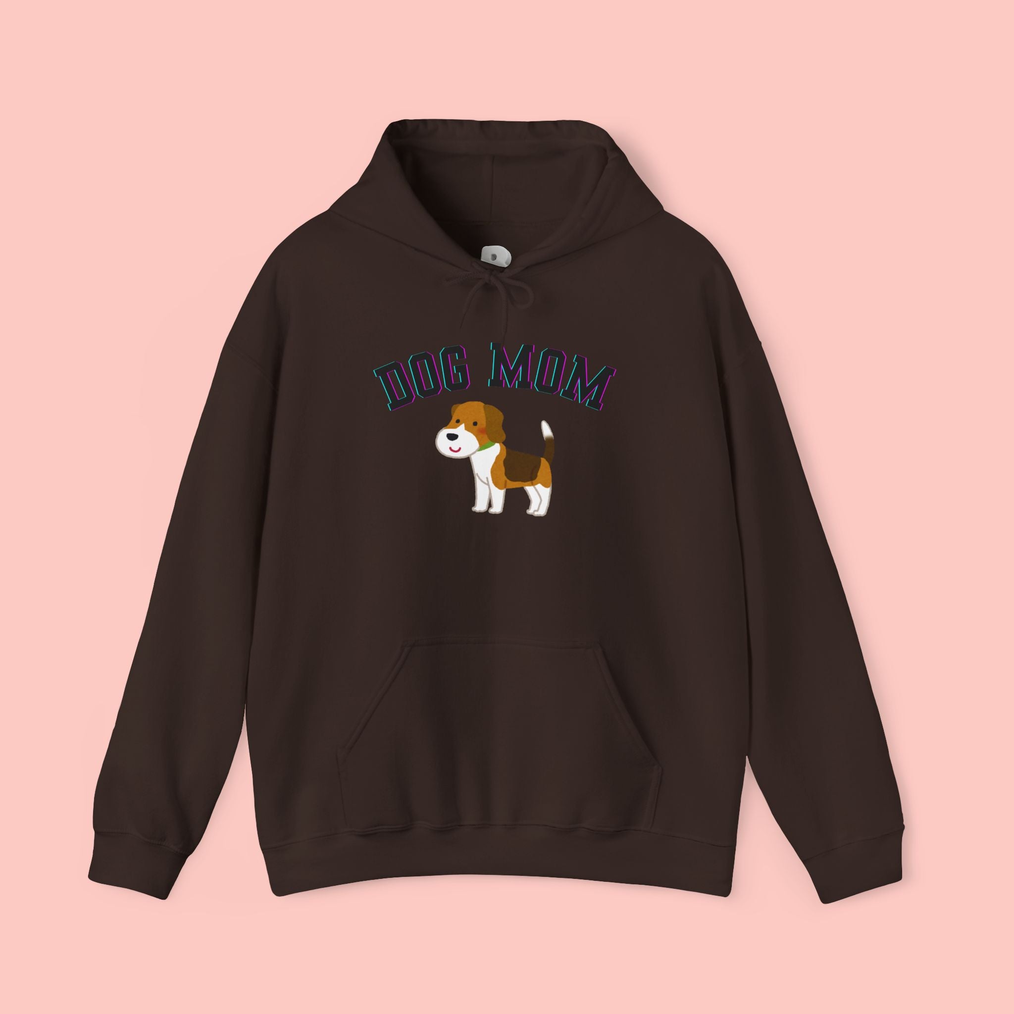 Dog Mom Hoodie — Cute Beagle Graphic Sweatshirt for Pet Lovers