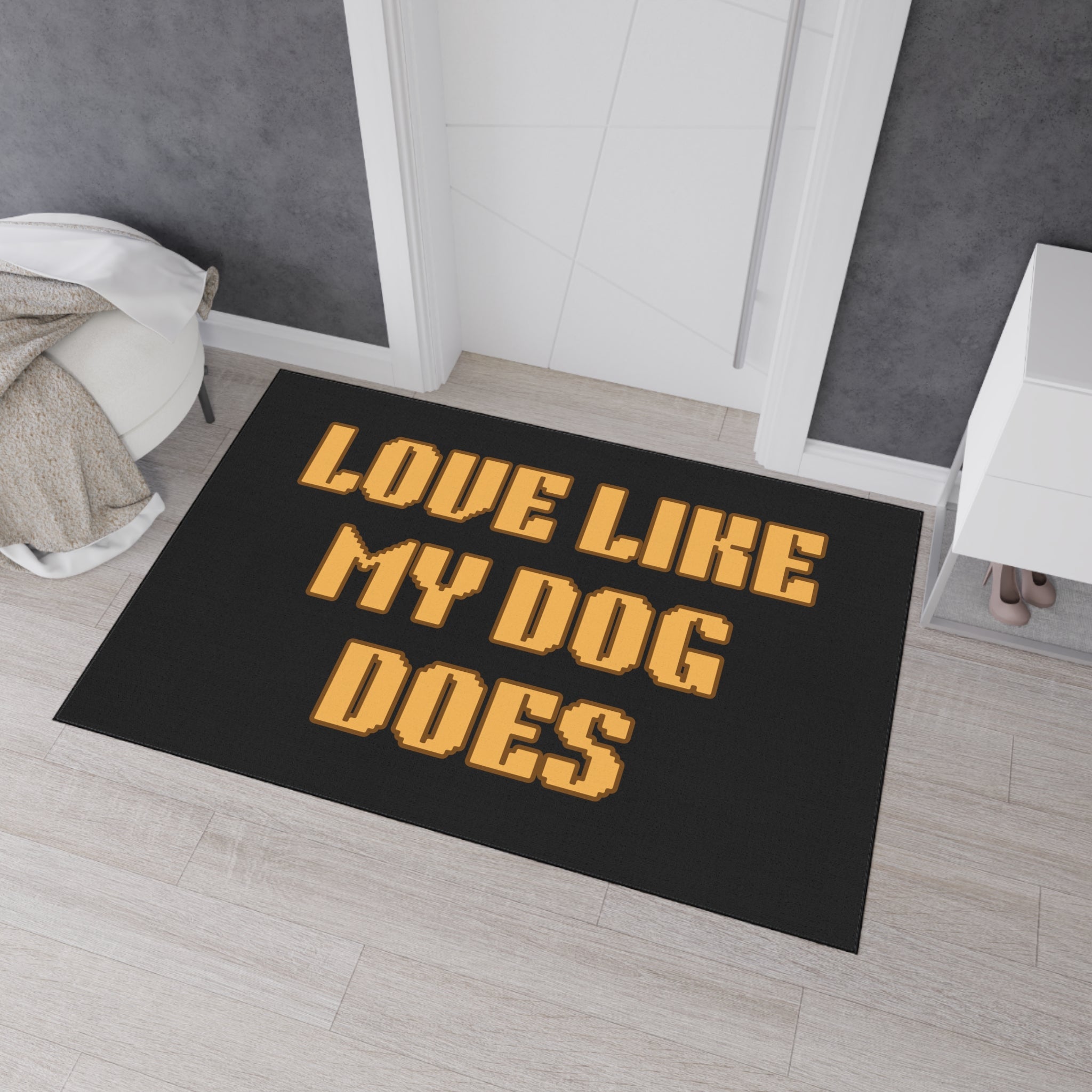 Love Like My Dog Does Heavy Duty Floor Mat — Non-Slip Doormat for Dog Lovers