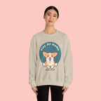 Stay At Home Dog Mom Crewneck Sweatshirt — Cute Corgi Graphic Sweatshirt