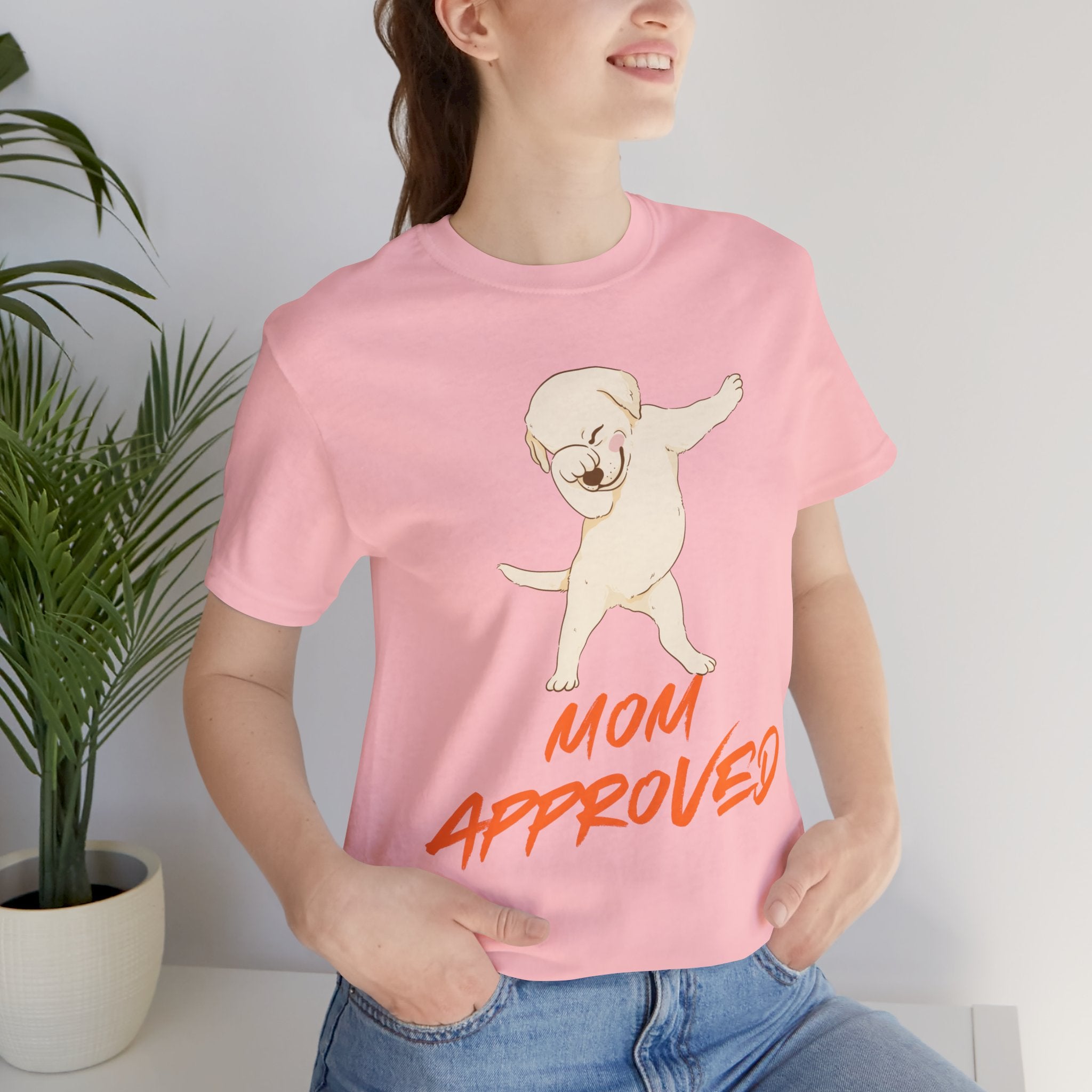 Mom Approved Tee — Dab Dog Graphic T‑Shirt
