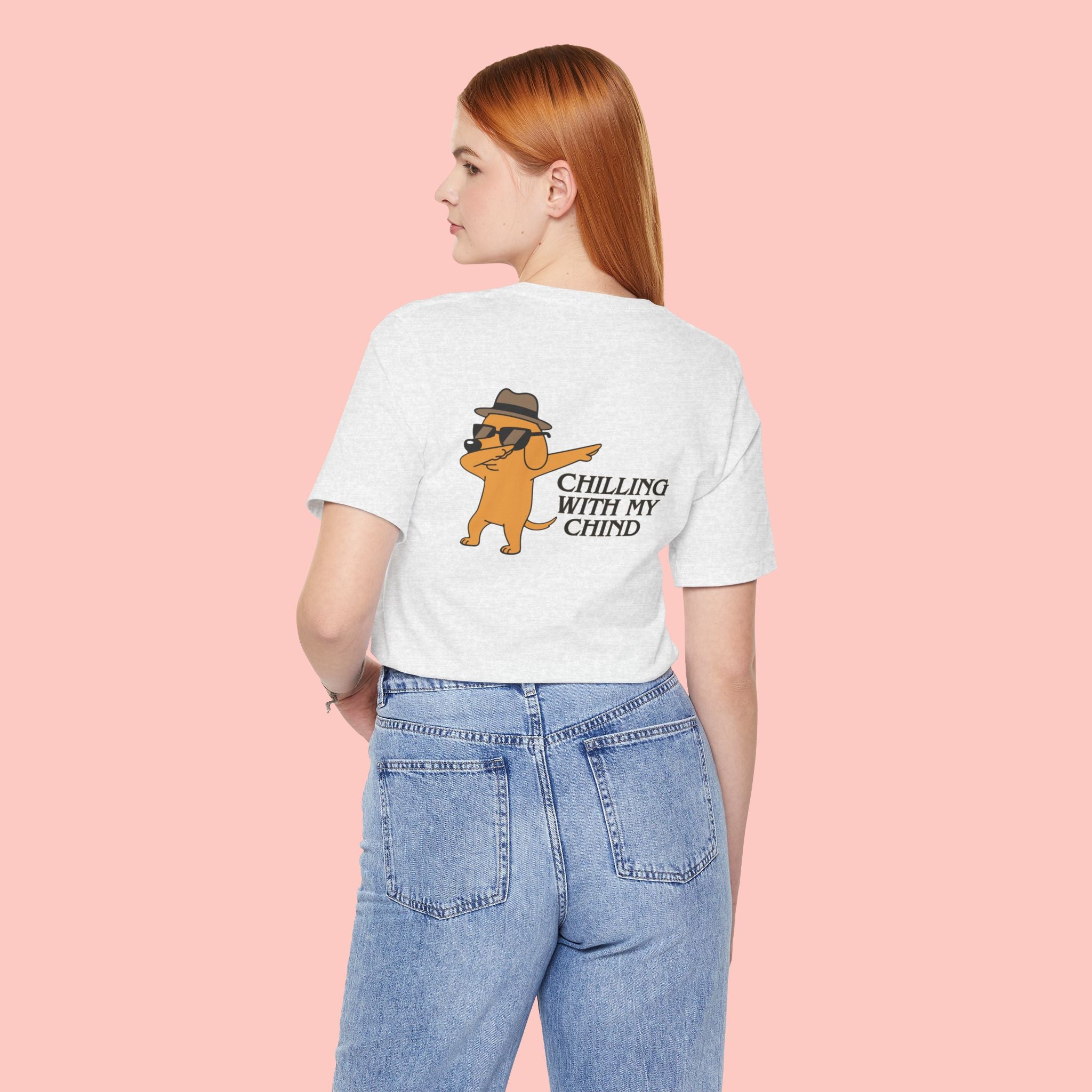 Chilling With My Chind Tee — Funny Dab Cat Graphic T-Shirt