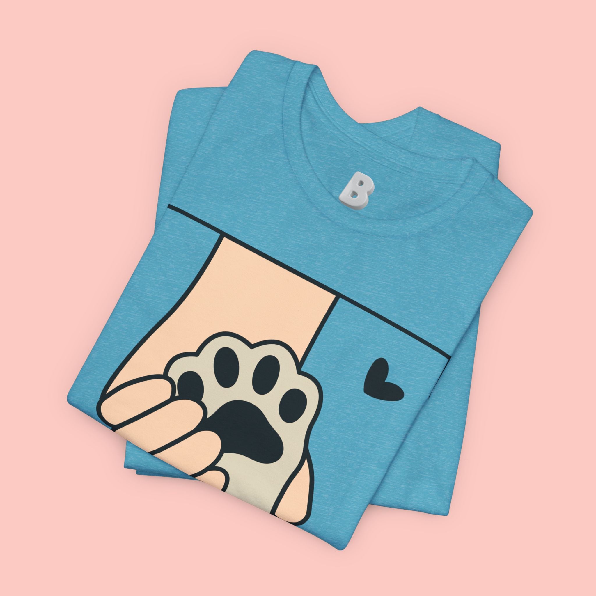 Dog Mom T-Shirt — "Love Your Dog Like a Mom" Paw Print Graphic