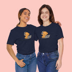 Zoom Meeting Approved Tee — Cute Puppy with Headset Laptop Graphic