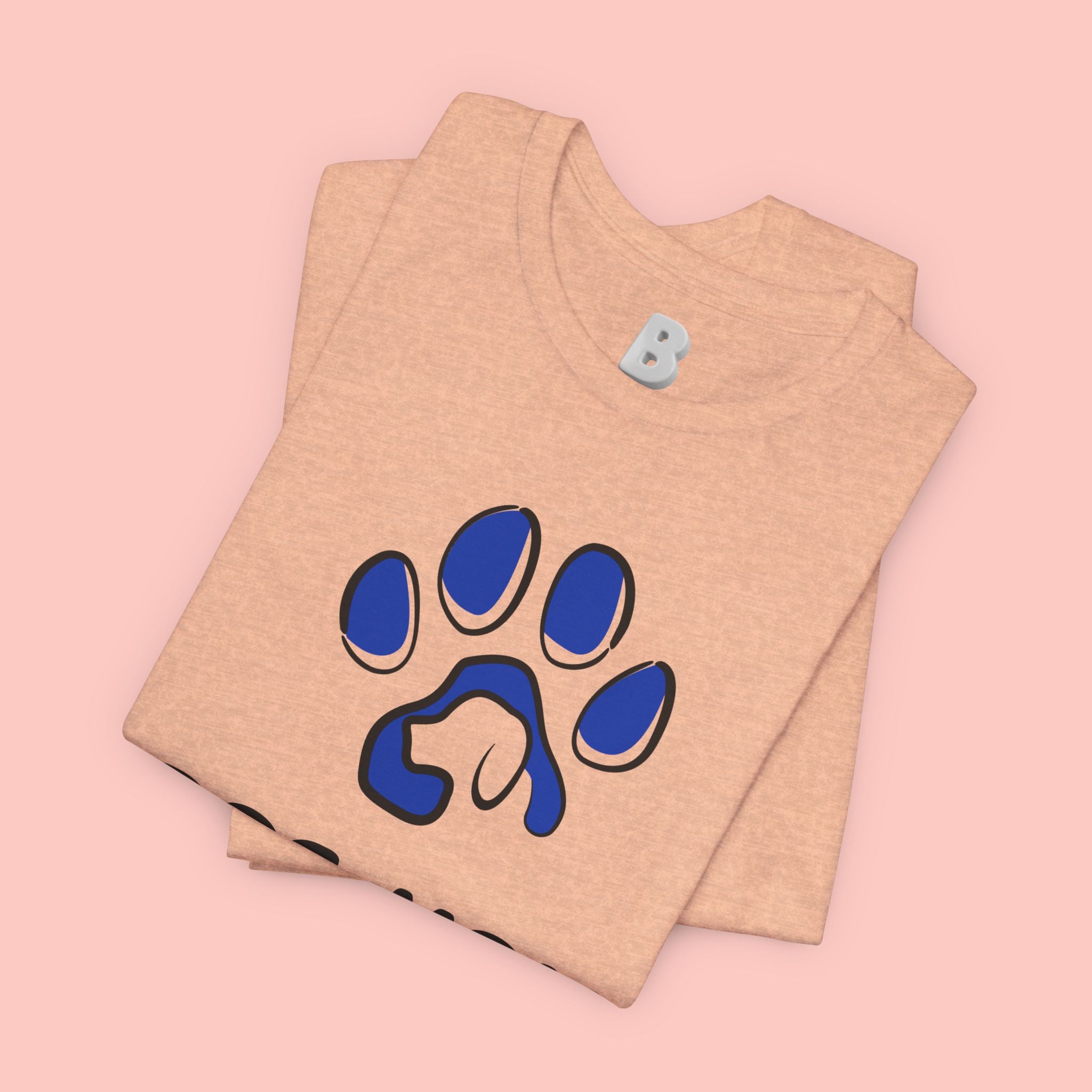 Dog Mom T-Shirt – Blue Paw Graphic "Dog Mom: It's Not a Hobby, It's a Lifestyle"