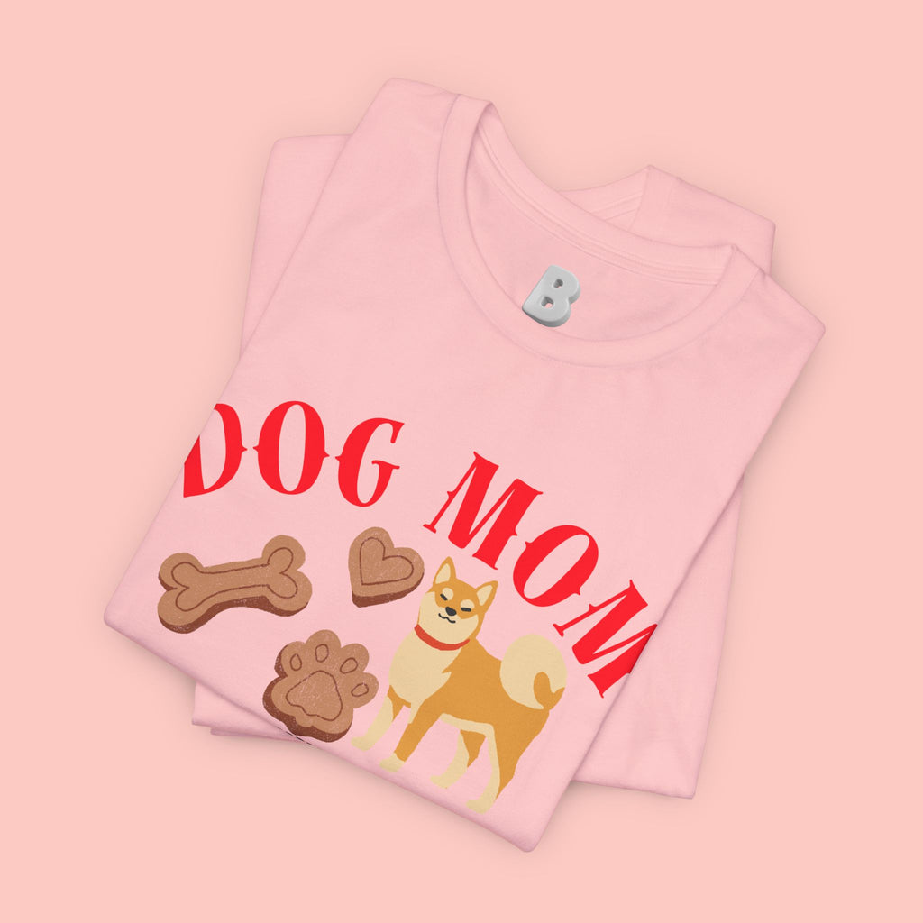 Dog Mom T-Shirt — Cute Shiba & Treats “My Dog Is My Whole World” Tee