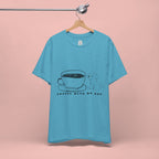 Coffee With My Dog T‑Shirt — Cute Minimalist Dog & Coffee Tee