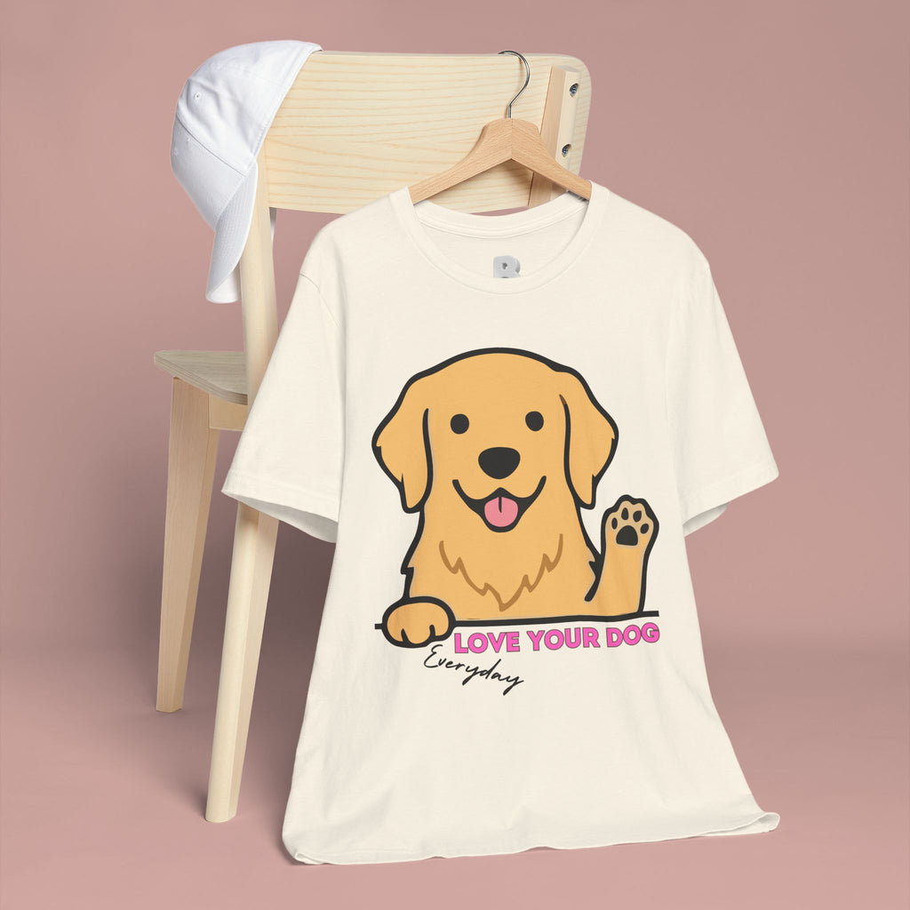 Love Your Dog Tee — Cute Golden Retriever Graphic T-Shirt