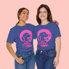 All Smiles Mom's Rules T-Shirt — Cute Pink Dog Graphic Tee for Moms & Pet Lovers
