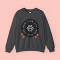 Dog Mom Club Crewneck Sweatshirt — Paw Print Graphic Pullover for Pet Moms