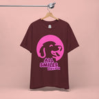 All Smiles Mom's Rules T-Shirt — Cute Pink Dog Graphic Tee for Moms & Pet Lovers