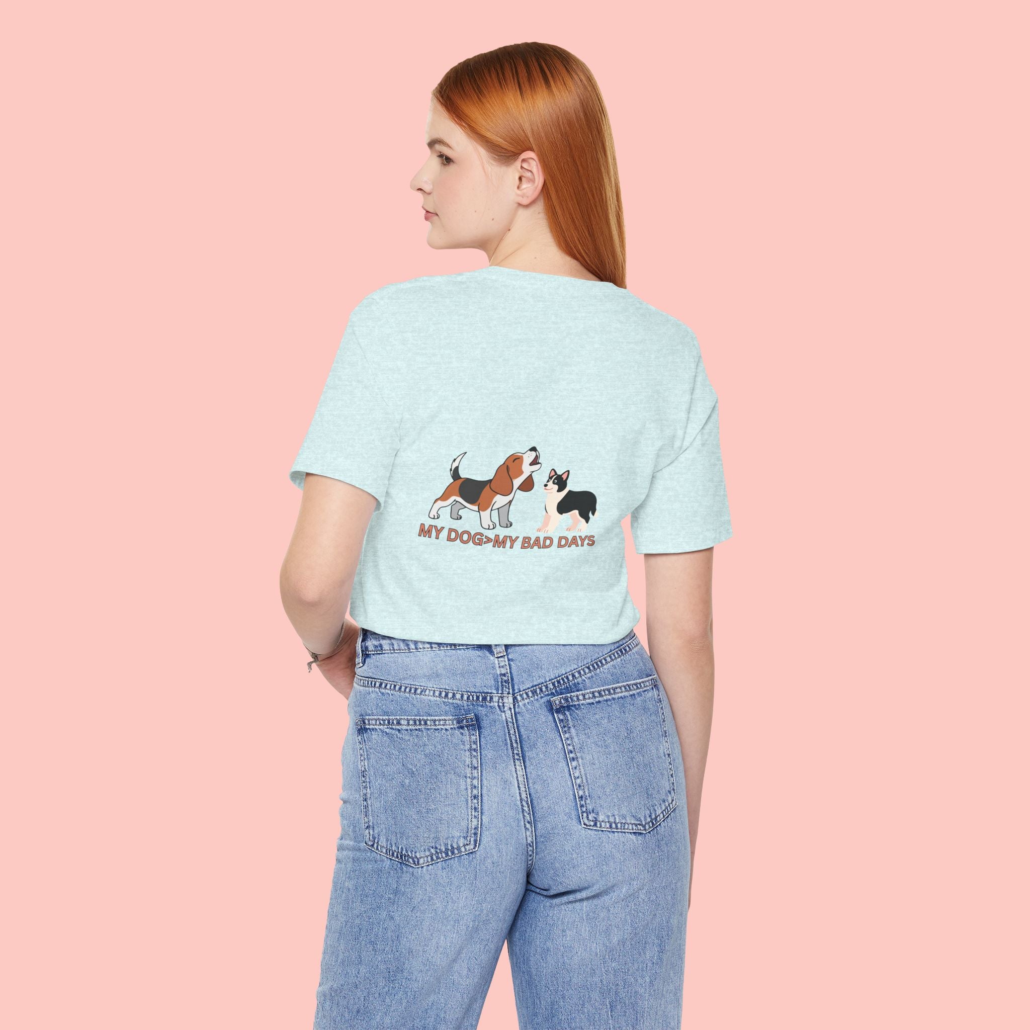 My Dog, My Bad Days T-Shirt — Cute Beagle & Husky Rescue Tee for Dog Lovers