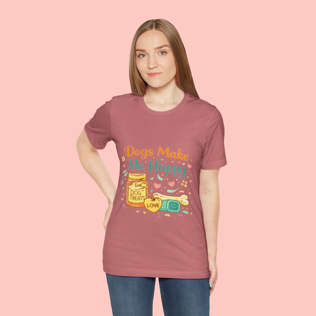 Dogs Make Me Happy T-Shirt