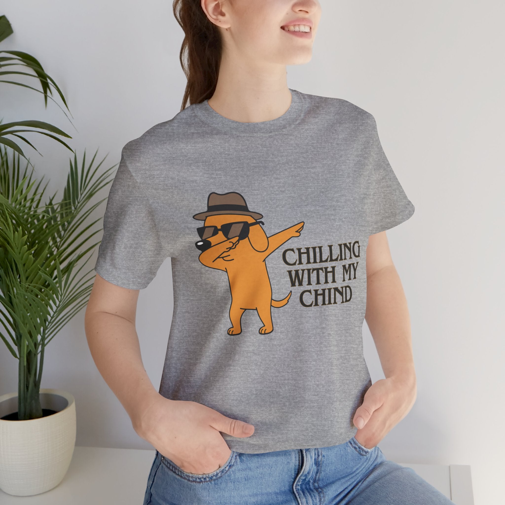 Chilling With My Chind T-Shirt — Funny Dabbing Cat Graphic Tee