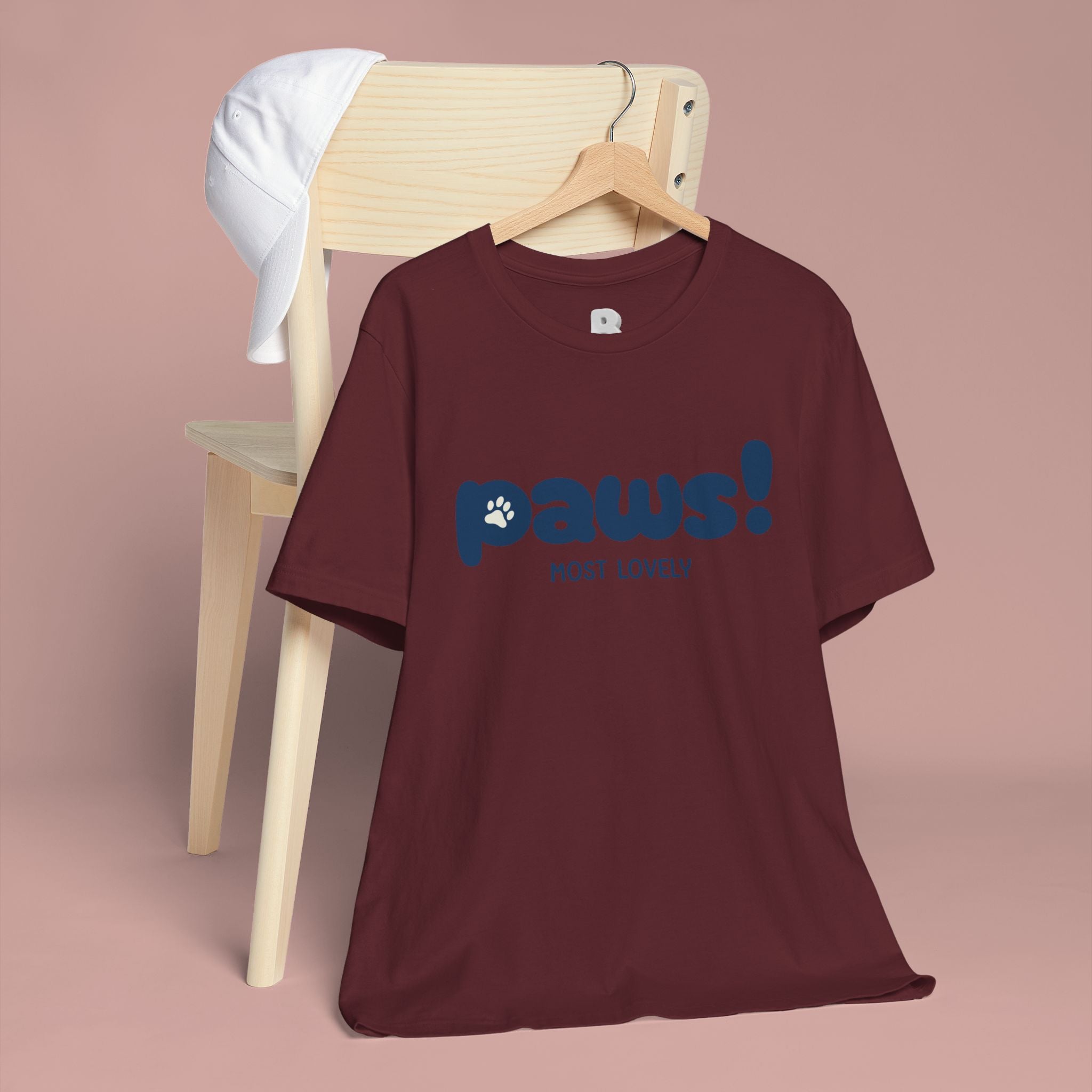 Paws! Cute Paw Print Tee — "Most Lovely" Graphic T-Shirt for Dog & Cat Lovers