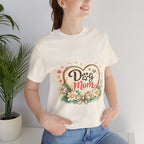 Dog Mom T-Shirt – Floral Paw Heart Graphic Tee