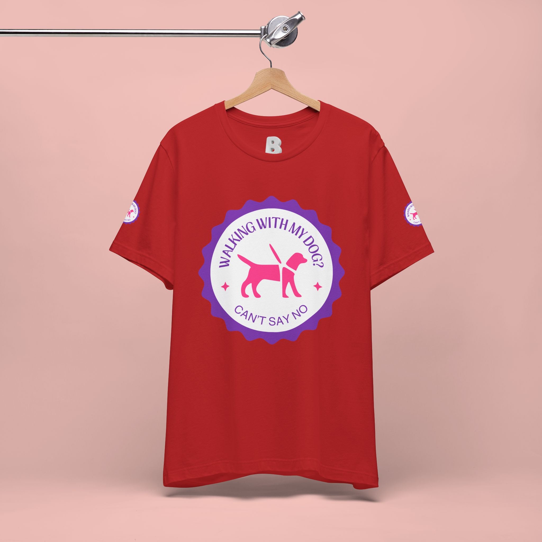 Walking With My Dogs T‑Shirt — "Can't Say No" Dog Lover Tee