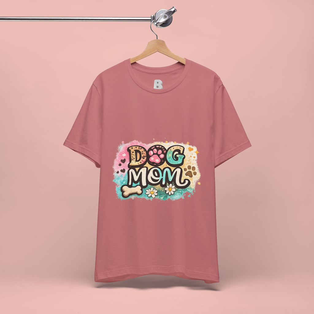 Dog Mom T-Shirt – Cute Paw Print Graphic Tee for Pet Lovers