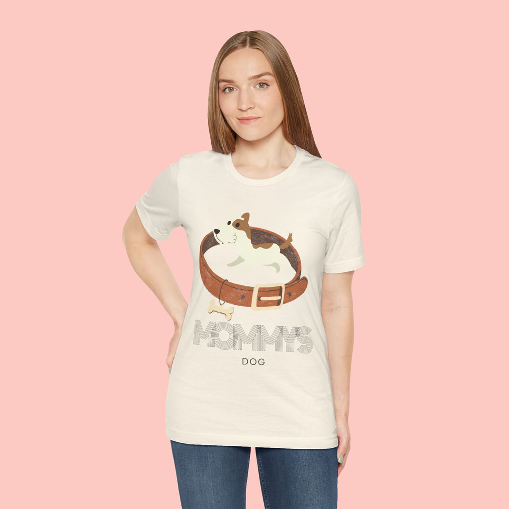 Mommy's Dog T-Shirt – Cute Puppy & Collar Graphic Tee for Dog Moms
