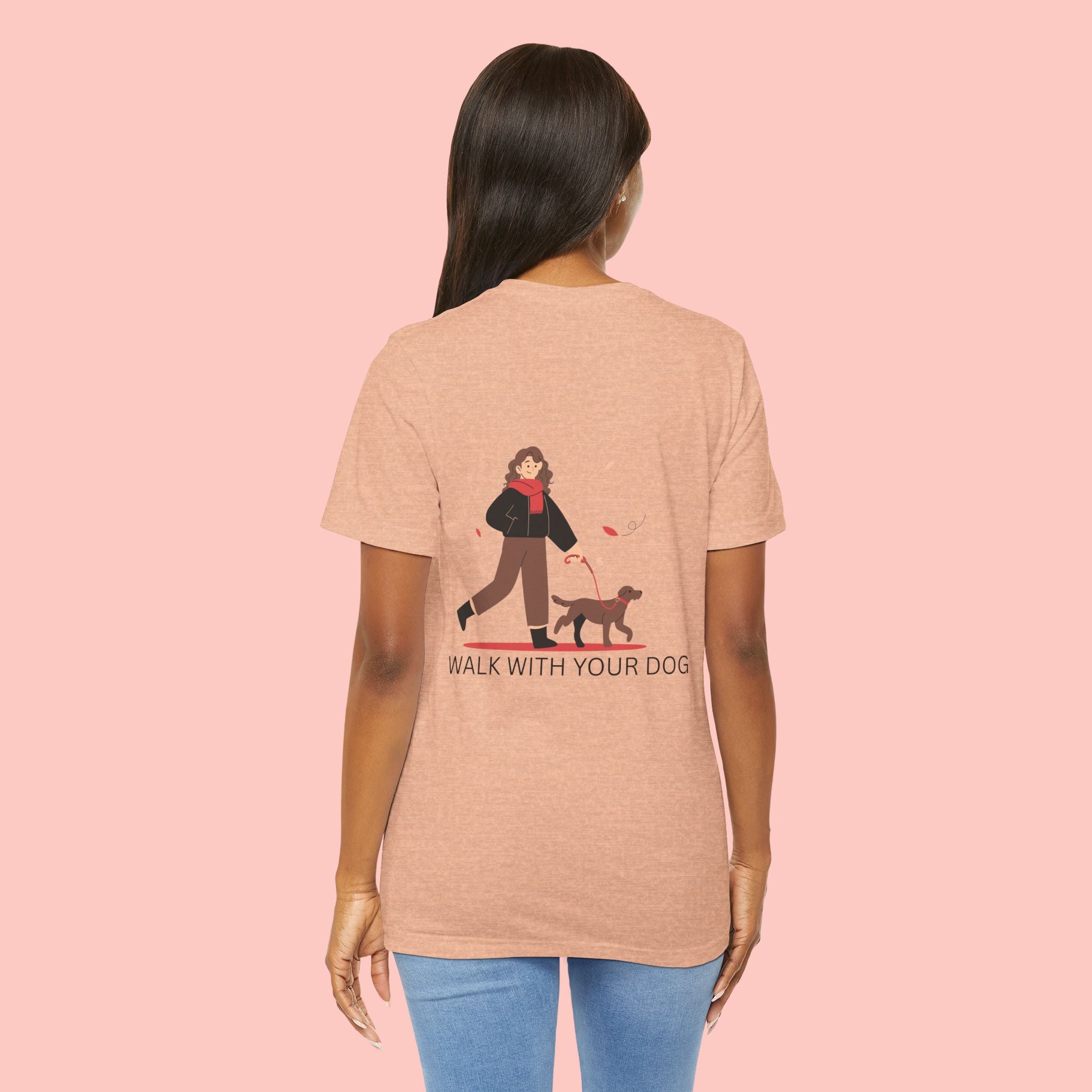 Walk With Your Dog T‑Shirt — Cute Dog Walking Graphic Tee