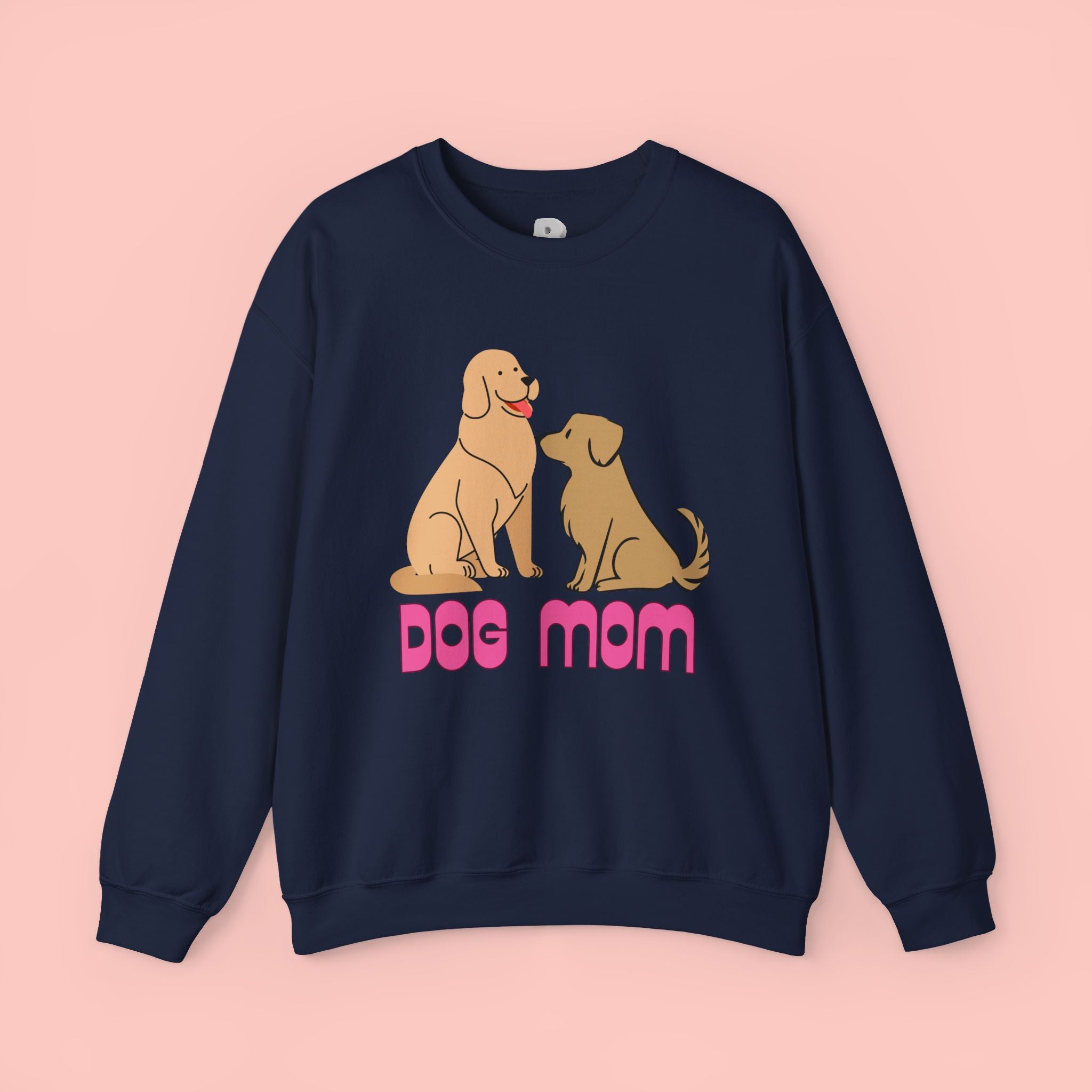 Dog Mom Sweatshirt — Cute Cartoon Dogs "Dog Mom" Crewneck