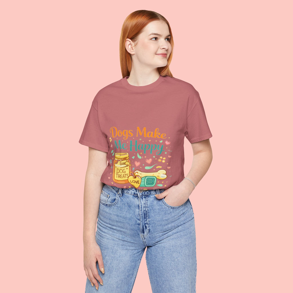 Dogs Make Me Happy T-Shirt