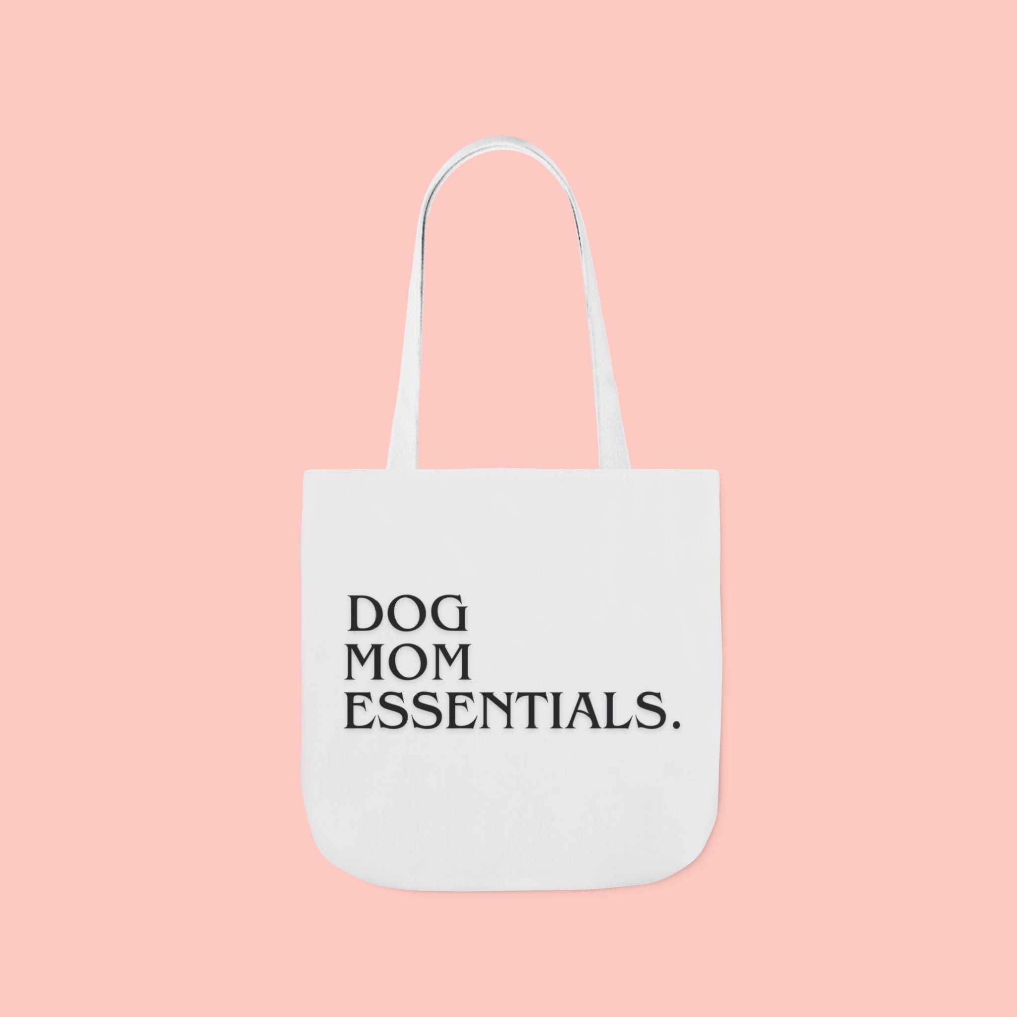 Dog Mom Essentials Canvas Tote — Funny Dog Mom Gift Tote Bag