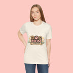 Dog Mom Forever T‑Shirt — Floral Paw Print Tee for Pet Lovers
