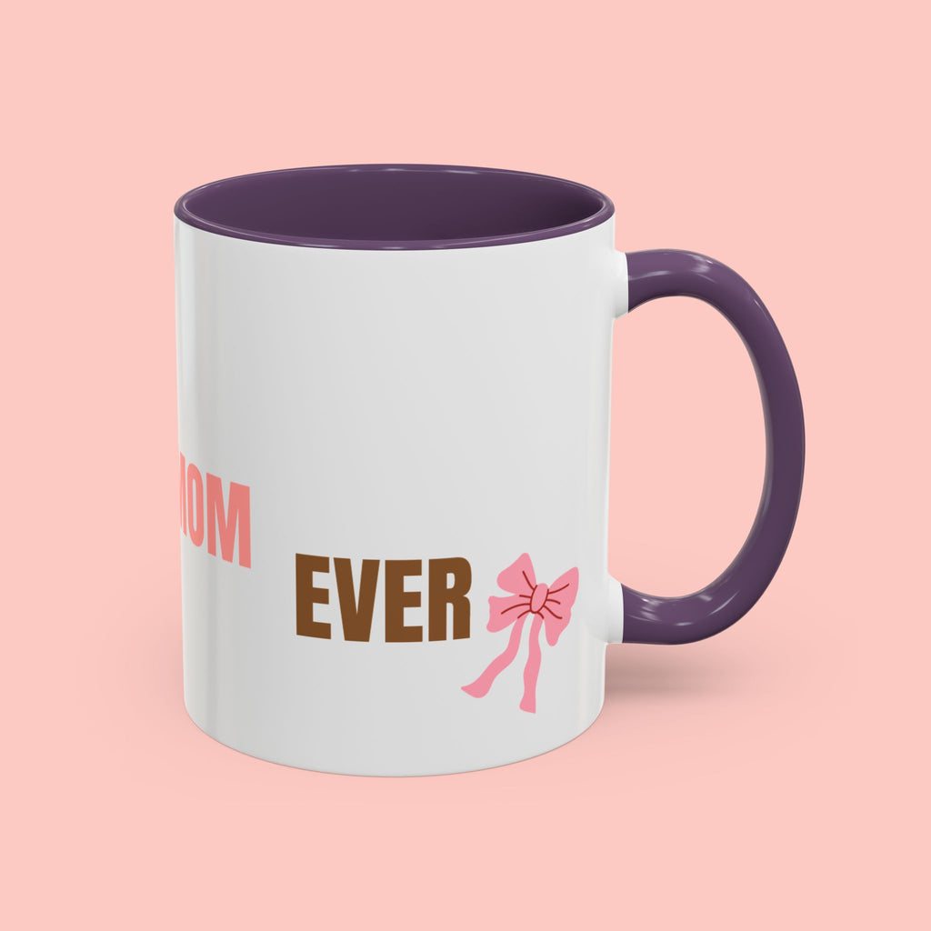 Dog Mom Coffee Mug — Best Dog Mom Ever Accent Ceramic Mug (11oz & 15oz)