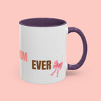 Dog Mom Coffee Mug — Best Dog Mom Ever Accent Ceramic Mug (11oz & 15oz)