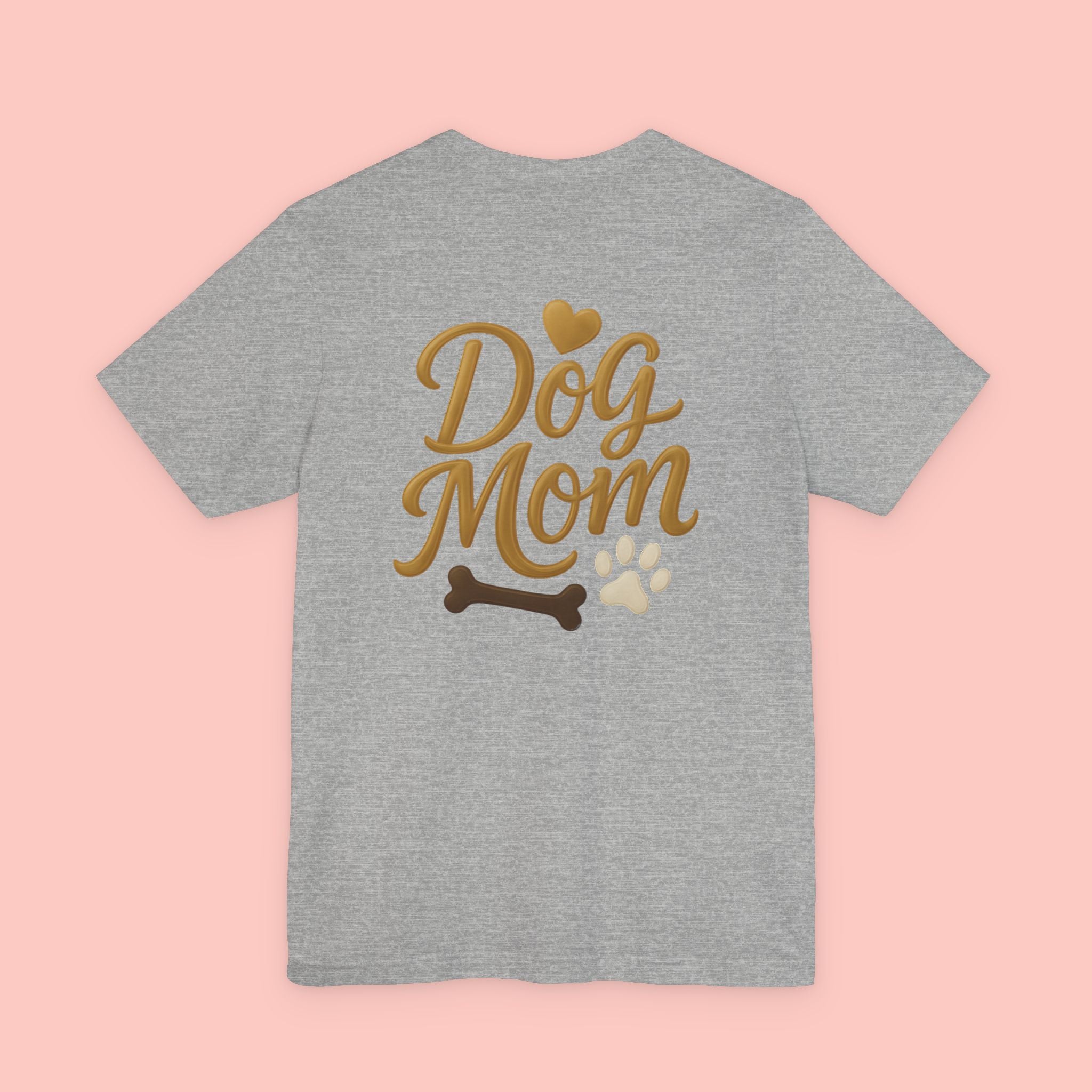 Dog Mom T-Shirt — Cute Paw & Bone Graphic Tee for Pet Lovers