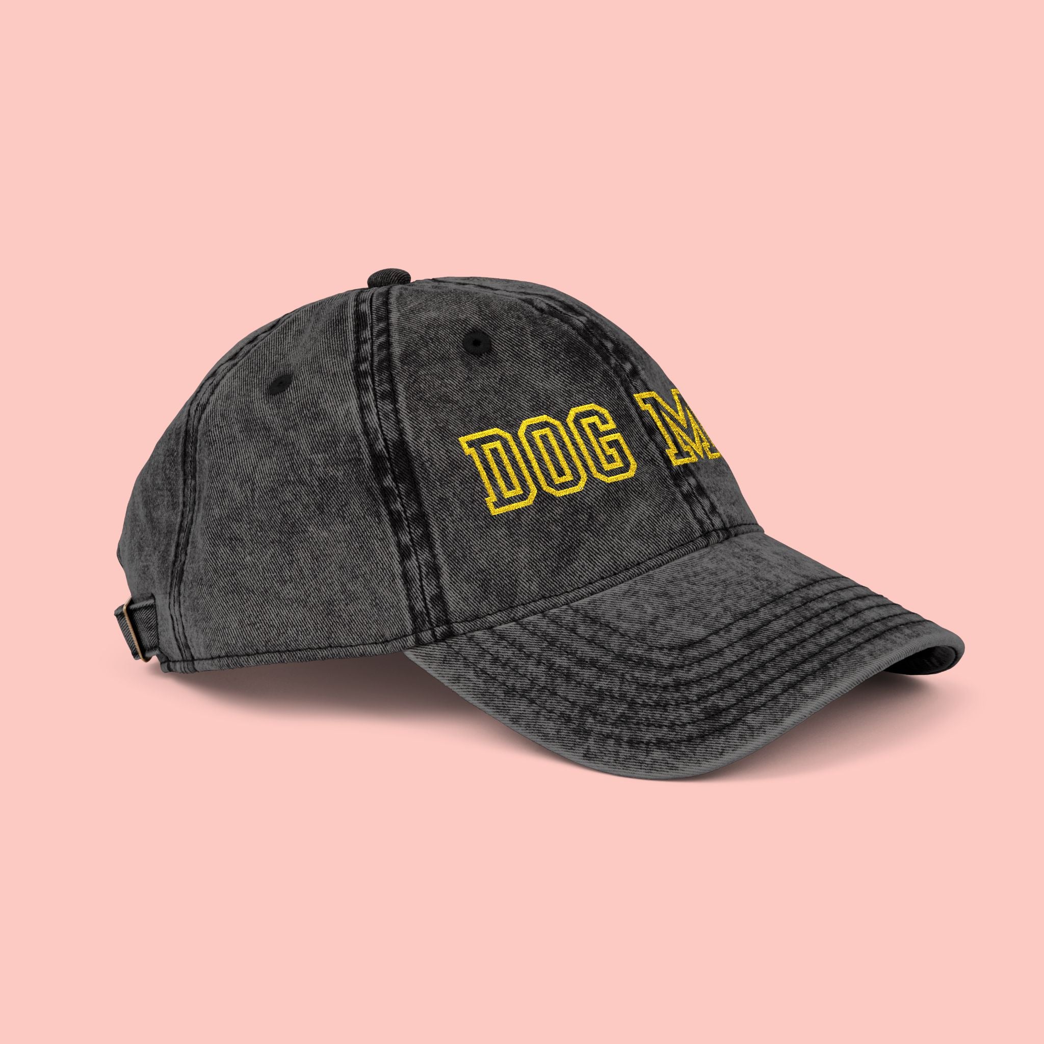 Dog Mom Vintage Embroidered Cap