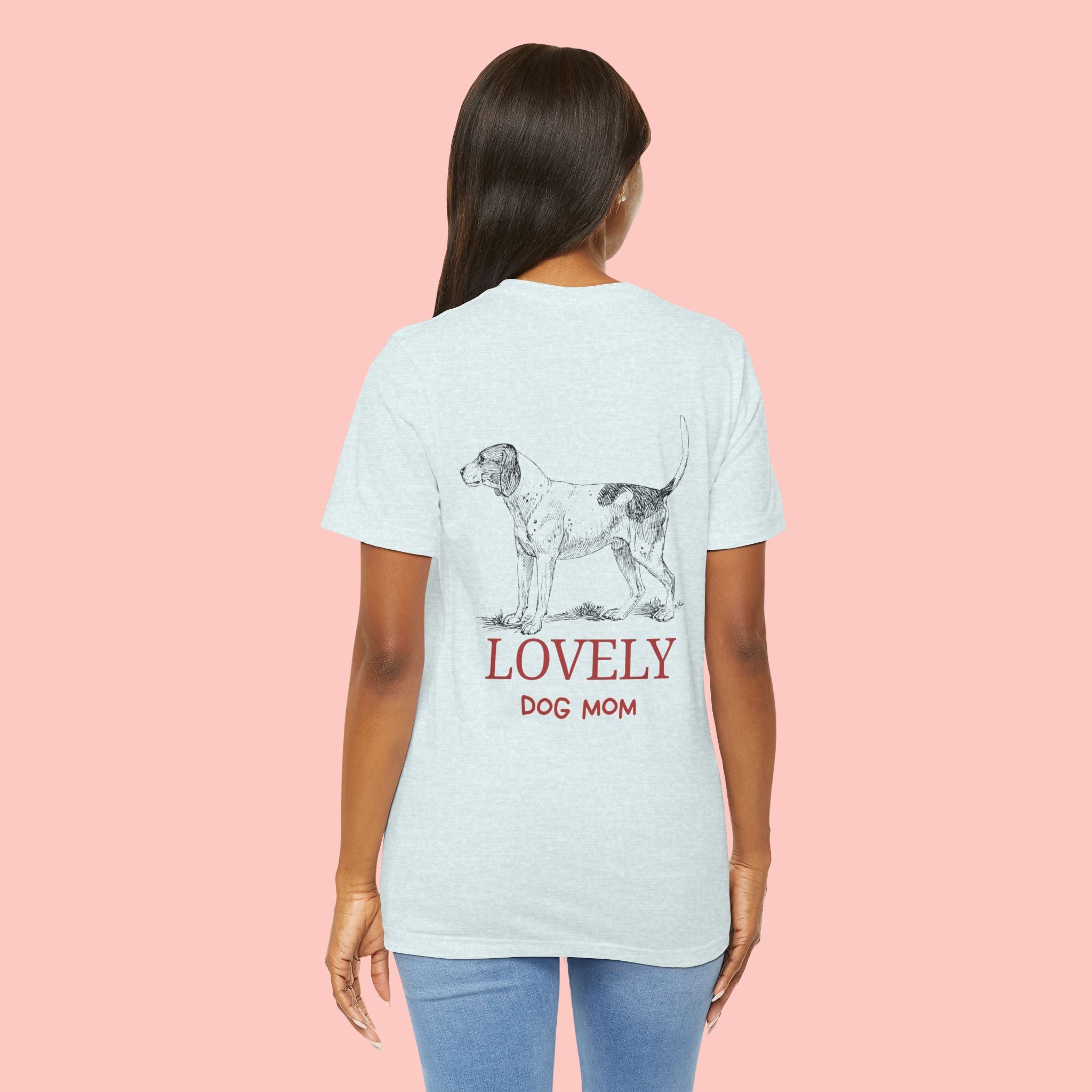 Lovely Dog Mom T-Shirt — Vintage Hunting Dog Illustration