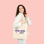 Dog Mom Tote Bag — "Doing Dog Mom Shit" Canvas Grocery & Everyday Tote