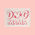 Dog Mama Photo Block – Pink Paw Heart Desk Plaque Gift for Dog Lovers