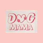 Dog Mama Photo Block – Pink Paw Heart Desk Plaque Gift for Dog Lovers