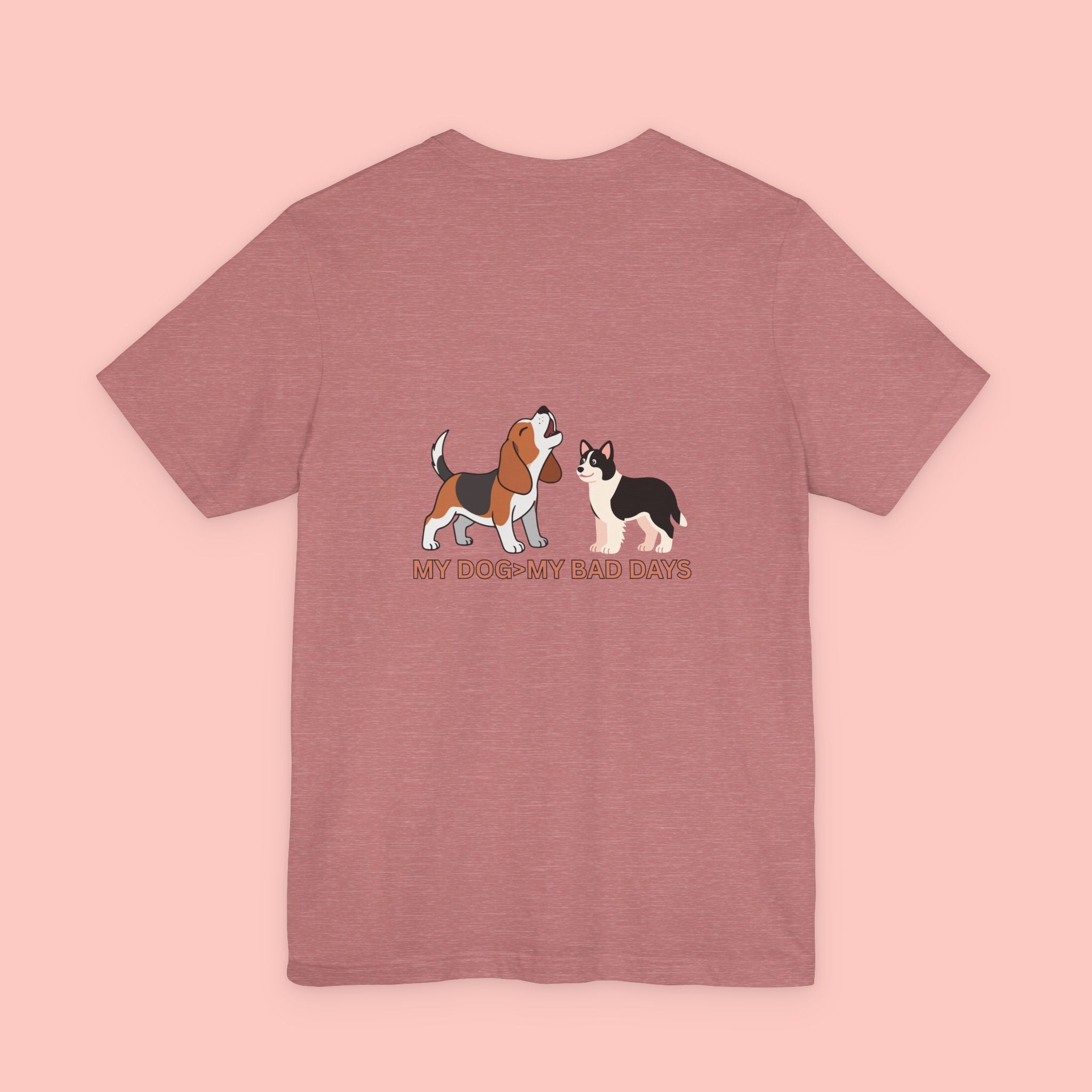 My Dog, My Bad Days T-Shirt — Cute Beagle & Husky Rescue Tee for Dog Lovers
