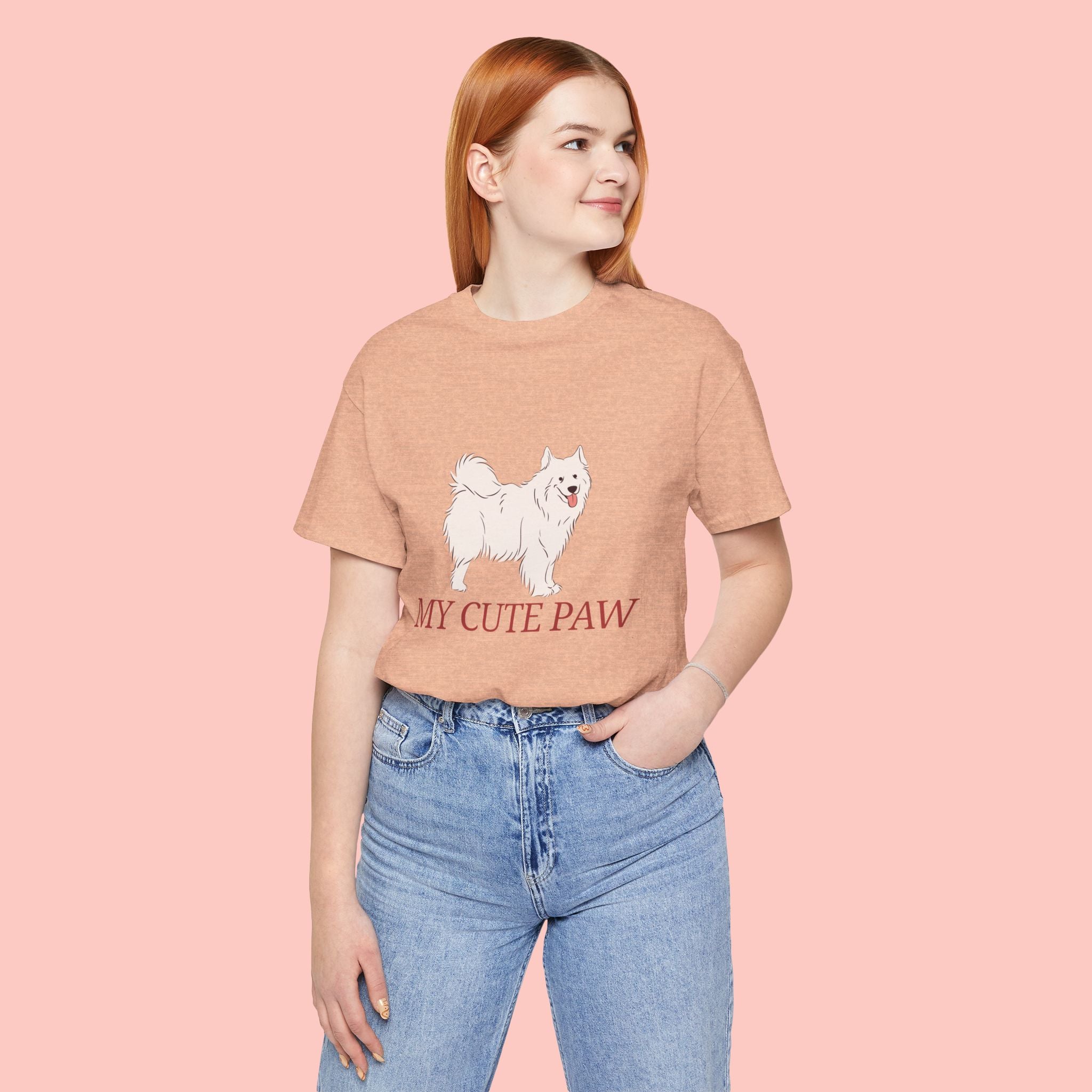 My Cute Paw Samoyed T‑Shirt — Cute Dog Graphic Tee for Pet Lovers