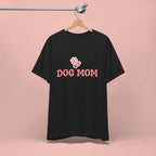 Dog Mom T-Shirt — Pink Paw Graphic Tee for Dog Lovers