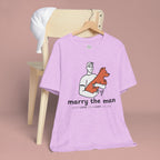 Marry the Man Dog Lover T-Shirt — Cute Couple & Pet Graphic Tee
